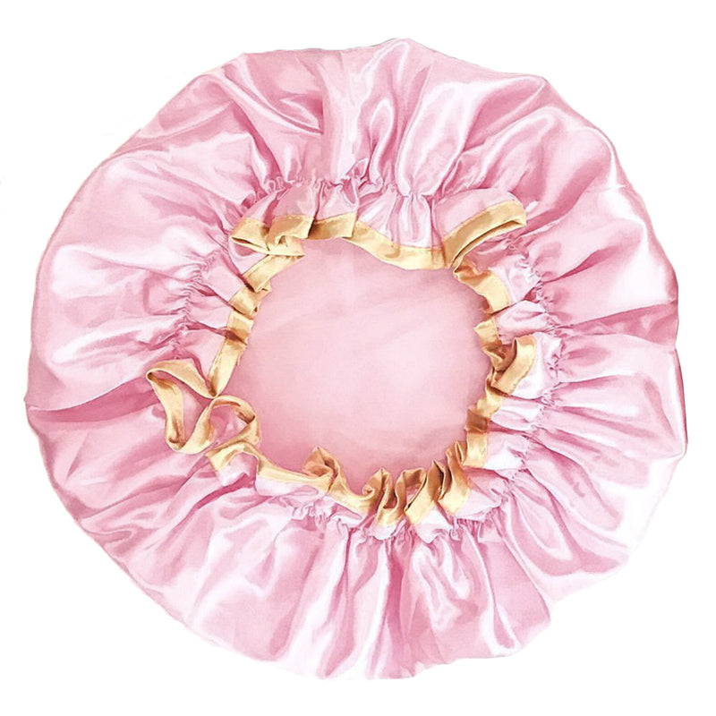 1 x Stylish Bonnet Shower Charlottes Adjustable Lace Bathtub Hat For Women New