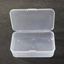 2pcs Plastic-Clear Container Organizer Storage Box Case for Photograph  Hot