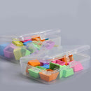 2pcs Plastic-Clear Container Organizer Storage Box Case for Photograph  Hot
