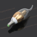 1Pc World Novelty E14 4W LED Candle Clear Glass Bulb E14 NEW