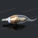 1Pc World Novelty E14 4W LED Candle Clear Glass Bulb E14 NEW