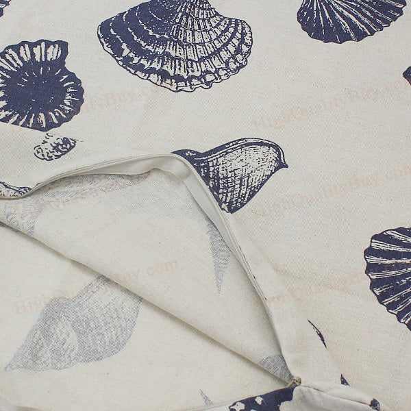 1 x Fashion Linen Square Shell Pillow Case Cover For Home Sofa Office Decoration
