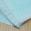 50 x Plastic Adhesive Dot Bowknot Design Blue Bag For Candies Cookies Best
