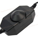1set DC 9-24V Manual Control Inline Black Dimmer Switch For LED Strip Light Hot