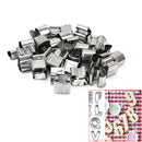 37x Cookie Mold Set Stainless Steel Biscuit DIY Cake Alphabet Shaped Durable