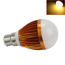1 Pc B22 5W  420LM Warm White 5 LED Globe Light Bulb AC85-265V