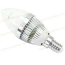1 Pc World Novelty SIE14 5W LED Candle Clear Glass Bulb E14 NEW