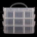 3-1 x 3-layer Plastic 18 Compartment Medicine Jewelry Sorting Storage Box  Hot