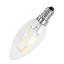 1Pc World Novelty SIE14 2W LED Candle Clear Glass Bulb E14 NEW