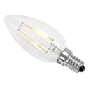 1Pc World Novelty SIE14 2W LED Candle Clear Glass Bulb E14 NEW