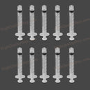 10 x 3ml PP Sterile Syringe with Luer Lock For Hydroponics Nutrient Best