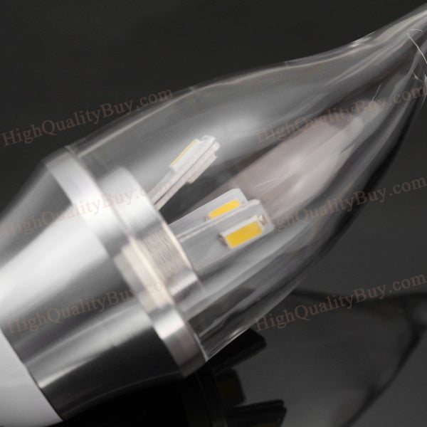 1 x E14 3W 5630 SMD LED Replacement Warm White Light Lamp Candle Bulb AC220-240V