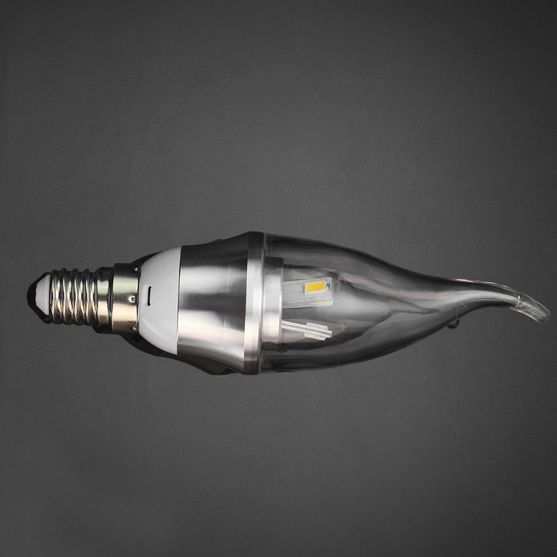 1 x E14 3W 5630 SMD LED Replacement Warm White Light Lamp Candle Bulb AC220-240V