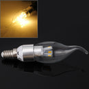 1x E14 3W 5630 SMD LED Replacement Warm White Light Lamp Candle Bulb AC220-240V