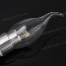 1 Pc World Novelty E14 3W 5630 SMD LED Candle Clear Glass Bulb E14 NEW