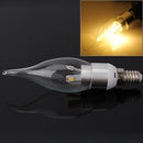 4x E14 3W 5630 SMD LED Replacement Warm White Light Lamp Candle Bulb AC220-240V