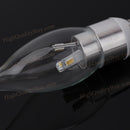 4 Pc World Novelty E14 3W 5630 SMD LED Candle Clear Glass Bulb E14 NEW