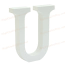 1x Wooden Alphabet Letter U for Crafts Valentines Party Wedding Home Decoration