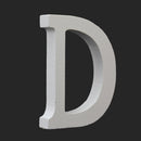 1Pcs Wooden Alphabet D Wood Letters Home Shop Decor Wedding Party DIY Alphabet
