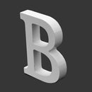1x Wooden Alphabet LetterB for Crafts Valentines Party Wedding Home Decoration