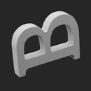 1 Pcs Wooden Alphabet B Wood Letters Home Shop Decor Wedding Party DIY Alphabet