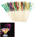 40Pcs Cocktail Sticks Drink Fruit CanapesBamboo Decor for Bar Cafe Home  teyp