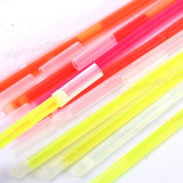 25 Pcs 8" Multi-Color Glow Stick Light Bracelet Necklace for Party Disco New