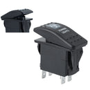 Black Rocker Switch 12/24V ON-OFF LED For Car Buses Ships