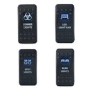 Black Rocker Switch 12/24V ON-OFF LED For Car Buses Ships