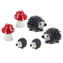 Two sets of hedgehog micro landscape DIY decoration A set of three