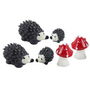 Two sets of hedgehog micro landscape DIY decoration A set of three