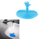 Rubber Trendy Washroom Hand Shape Sink Plug Water Sink Bathtub Stopper New 1 pc