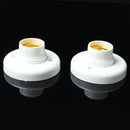 2 x Wall Ceiling Light Lamp Bulb Holder Round E27 Screw Base Socket White Best