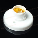 2 x Wall Ceiling Light Lamp Bulb Holder Round E27 Screw Base Socket White Best