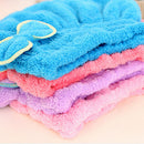 Fast Dry Microfiber Bowknot Hair Towel Turban Head Wrap Bath Spa Cap 1x New