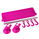 1XWall Vacuum Rack 4 Hooks Suction Cup Towel Kitchen Utensils Holder Hot