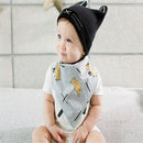1PC Cotton Baby Boys Girls Banana Shape Bibs Feeding Saliva Towel Triangle
