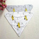 1PC Cotton Baby Boys Girls Banana Shape Bibs Feeding Saliva Towel Triangle