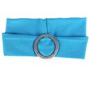 1X Spandex Chair Sashes Bows Elastic Chair Bands Round Buckle Wedding Decor