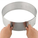 1x Stainless Steel Round Mousse Cake Ring Mold Layer Slicer Cutters Mode Best