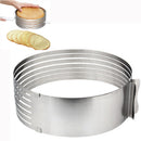 1x Stainless Steel Round Mousse Cake Ring Mold Layer Slicer Cutters Mode Best