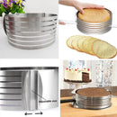 1x Stainless Steel Round Mousse Cake Ring Mold Layer Slicer Cutters Mode Best