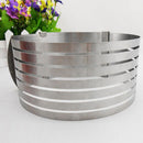 1x Stainless Steel Round Mousse Cake Ring Mold Layer Slicer Cutters Mode Best