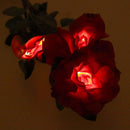 Outdoor Landscape Light Solar Power 3 LED Rose Flower Lamp for House Best 1 set