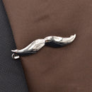 Novelty Mustache Tie Clip Handlebar Shape Mustache Tie Bar