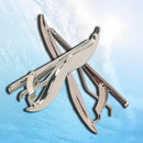 Novelty Mustache Tie Clip Handlebar Shape Mustache Tie Bar