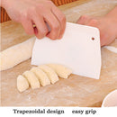 3 Plastic Scrapers Decorating Cake Icing Fondant Baking Plain Smooth Jagged Hot