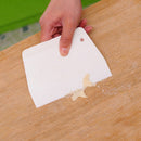 3 Plastic Scrapers Decorating Cake Icing Fondant Baking Plain Smooth Jagged Hot