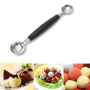 1 x Double-end Stainless Steel Melon Fruit Baller Scoop Spoon Cooking Hot