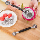1 x Double-end Stainless Steel Melon Fruit Baller Scoop Spoon Cooking Hot